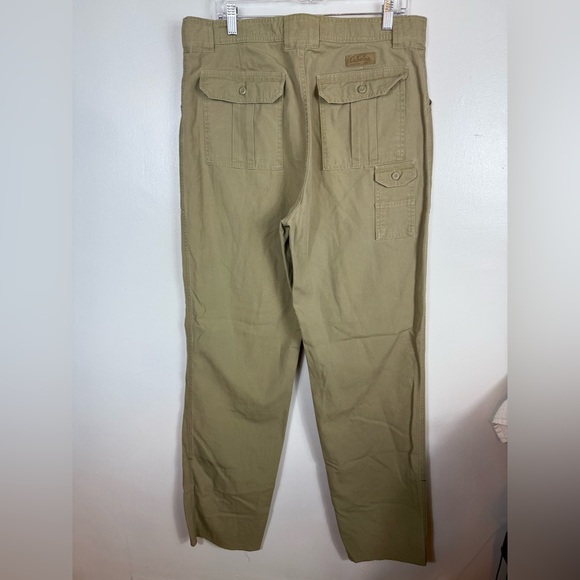 Cabelas Mens Cargo Pants Unhemmed 100% Cotton 36 Regular Outdoor Khaki - Picture 2 of 6